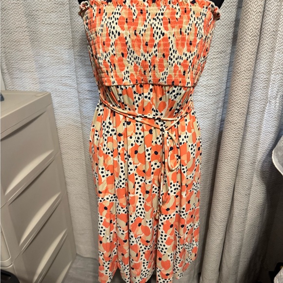 Juicy Couture Dresses & Skirts - Juicy Couture Orange and Black Midi Dress Beach Royalty  very nice!